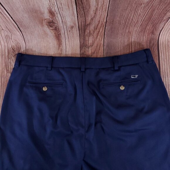 *READ* Vineyard Vines Mens Size 38X27.75 Navy Blue Performance Links Golf Pants - Picture 7 of 15